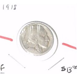 1918 BUFFALO NICKEL RED BOOK VALUE IS $13.00 *FINE GRADE* NICKEL CAME OUT OF SAFE DEPOSIT BOX*!!