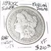 Image 1 : 1890-CC CARSON CITY MORGAN SILVER DOLLAR RED BOOK VALUE IS $210.00 *RARE EXTRA FINE GRADE*!!