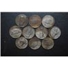 Image 2 : US Jefferson Silver Wartime Nickels; Various Dates & Conditions; Lot of 10; EST. $20-30