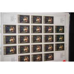 1984 CCCP/USSR Postal Stamp Sheet; Lot of 21 Stamps; EST. $10-15