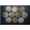 Image 2 : Jefferson Wartime Silver Nickels; Various Dates & Conditions; Lot of 10; EST. $20-30