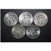 Image 2 : 1965-69 US Kennedy Half Dollar; Lot of 5 Consecutive Years; EST. $40-50