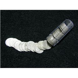 Roll 40 unchecked 90% Silver Washington Quarters