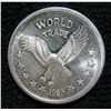 Image 1 : 1985 World Trade Unit 1 Troy Oz .999 Silver Round