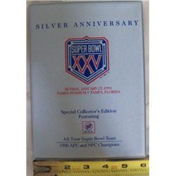 super bowl 25 limited edition silver anniversary commemorative card set XXV 160 Cards Pro Set At RFPAWN! 1991 Pro Set Super Bowl