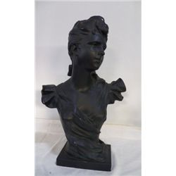 Large Bust Chalk of Women approx 14" x H 23"  has some small miner chips