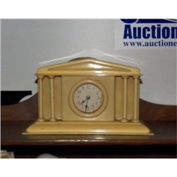 1930's  Bakelite Alarm Clock made Like Court House approx 8" x 4 x H 8" Made in Germany and works gr