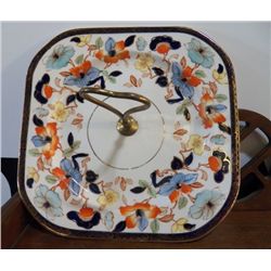 Oriental Serving Dish With handle approx 8" x' xH 5" with handle on