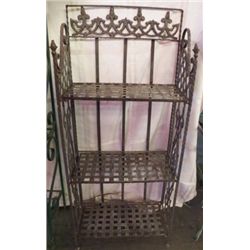 Three Tier Metal Shelf Plant Stand Approx. 21" x 10" deep x 48" tall