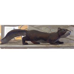 1- yard art squirrel 17"x3 1/2"approx.