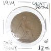 Image 1 : 1914 GREAT BRITAIN ONE PENNY WORLD BOOK VALUE IS $3.00 *RARE VERY FINE GRADE*!!