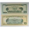 Image 2 : POKER CURRENCY   7 of a kind--2009 $10 and 20 FRN est 125-$150