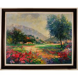 Alex Perez "Provencal Landscape" 50"x40" Original O