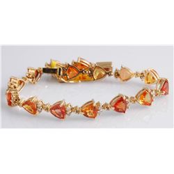 14.82ct Sapphire and Diamond Bracelet