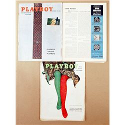 Vintage 1958 Playboy magazine collection- Lot of 2