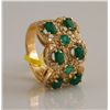 Image 1 : 5.74ct Emerald and Diamond Ring