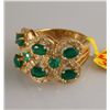 Image 2 : 5.74ct Emerald and Diamond Ring