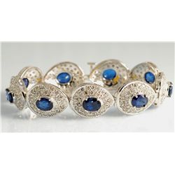 21.18ct Sapphire and Diamond Bracelet