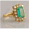 Image 4 : 4.56ct - Emerald and Diamond Ring