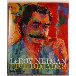 Leroy Neiman Hand Signed Book Five Decades