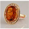 Image 1 : 9.57ct Citrine and Diamond Ring