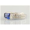 Image 2 : 14K 2.63ct Sapphite and Diamond Ring
