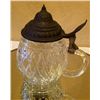 Image 2 : German Glass and Pewter Stein and Glass Tray