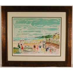 JEAN-CLAUDE PICOT LA PLAGE HAND SIGNED LIMITED ED