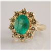 Image 1 : Emerald (2.82 ct) & Diamond (1.99 ct) Ring