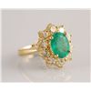 Image 2 : Emerald (2.82 ct) & Diamond (1.99 ct) Ring