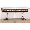 Image 2 : Vintage  Wrought Iron Console Table
