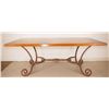 Image 2 : Hand-forged iron/wood Dining Table