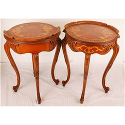 Vintage French Side Tables /Pair