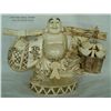 Image 1 : Hand Carved Bone "Money Buddha"