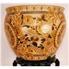 Image 2 : 18" Chinese Porcelain Planter / Fish Bowl with Base