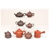 Image 1 : Lot of 8 Chinese teapots