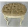 Image 3 : French white scroll foot stool