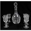 Image 2 : Crystal decanter with 6 stem glasses