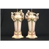 Image 2 : Pair large Royal Dux vases mounted as lamps
