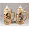 Image 2 : Lot of 6 beer steins "Budweiser"