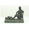 Image 1 : Metal sculpture/lamp depicting "Napoleon"