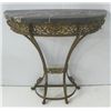 Image 4 : Bronze & marble 2 piece figural console