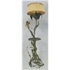 Image 1 : Patinated leaf form metal pole lamp ca. 1930's