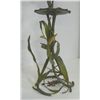 Image 3 : Patinated leaf form metal pole lamp ca. 1930's