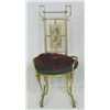 Image 1 : Arts & Crafts transitional brass boudoir chair
