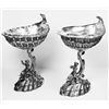 Image 6 : Pair Austrian silver figural master salts
