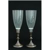 Image 1 : Pair sterling silver weighted candlesticks