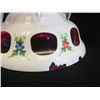 Image 3 : Pair white cut to red lustres with crystals