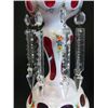Image 4 : Pair white cut to red lustres with crystals