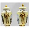 Image 5 : Pair  bronze mounted yellow Sevres vases